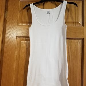 White ribbed tank